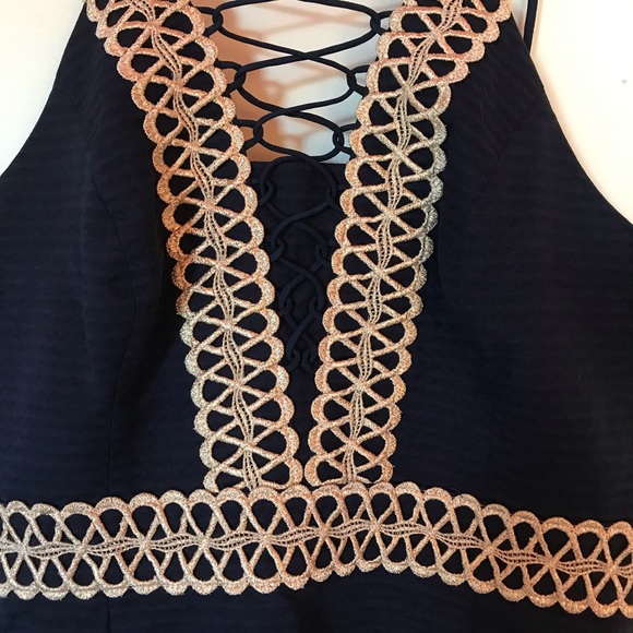 Lilly Pulitzer Trista Shift True Navy Sz 00 NWT - Picture 4 of 6